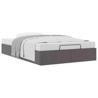 Bedframe zonder matras 120x190 cm kunstleer grijs - thumbnail