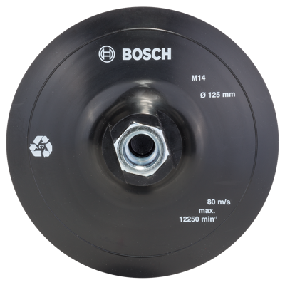 Bosch Accessoires Rubber schuurplateau voor haakse slijpmachines, klithechtsysteem | 125mm - 2609256272