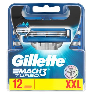 Gillette Mach 3 Turbo scheermesje Mannen 12 stuk(s)