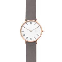 Horlogeband Skagen SKW2674 Leder Grijs 16mm - thumbnail