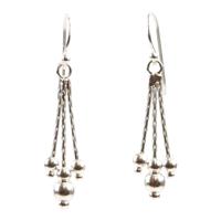 Zilveren Dakini Oorhanger met 3 Kettinkjes SP31600 - thumbnail
