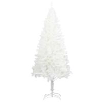 VidaXL Kunstkerstboom met levensechte naalden 210 cm wit - thumbnail