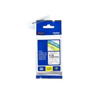Brother TZe tape voor P-Touch 18 mm, zwart op transparant - thumbnail