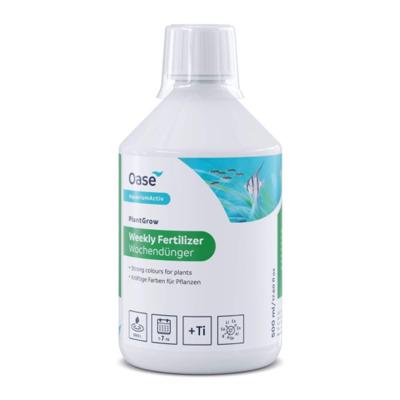 Oase PlantGrow Wekelijkse Meststof 500ml - Kleurversterkende Plantenvoeding, Fosfaatvrij
