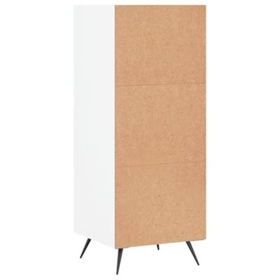 Schappenkast 34,5x32,5x90 cm bewerkt hout wit - thumbnail