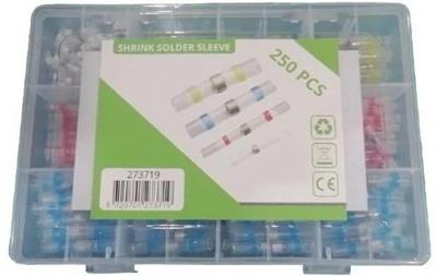 Krimpkous soldeer connector 0.25-6mm set 250 delig - 4143124