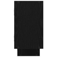 Wandschap kubus 5 vakken bewerkt hout zwart - thumbnail