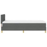 Boxspringbed met matras met matras Donkergrijs 90 x 190 cm Stof - thumbnail