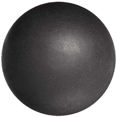 Rubber Bal - �25mm - Natuur Rubber - 60 Shore A - Zwart