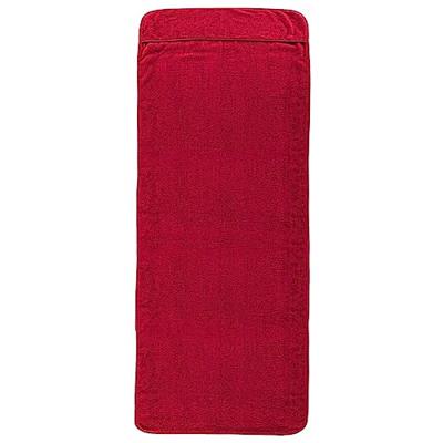 Strandhanddoeken 2 st 400 g/m 60x135 cm stof bordeauxrood