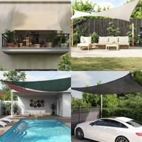 VidaXL Zonnezeil 160 g/m² 3x4,5 m hdpe taupe - thumbnail