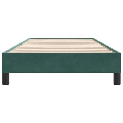 Bedframe zonder matras 80x220 cm fluweel donkergroen Bedframe zonder matras 80x220 cm fluweel donkergroen