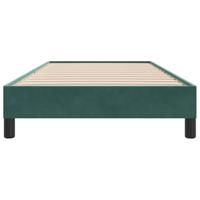 Bedframe zonder matras 80x220 cm fluweel donkergroen - thumbnail