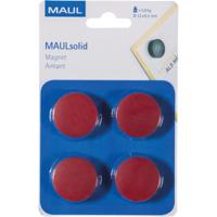 MAUL magneet Solid, 32 mm, trekkracht 800 gr, blister van 4 stuks, rood - thumbnail