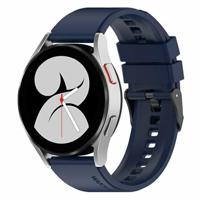 By Qubix - Siliconen gesp bandje - Donkerblauw - Compatible met Garmin Vivoactive 6 / Vivoactive 5 / Vivoactive 3 - Compatible Garmin bandje - Bandbreedte: 20mm - thumbnail