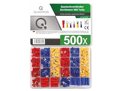 Quadrios 22C424 Assortiment kabelschoenen 0.5 mm² - 2.5 mm² Rood, Blauw, Geel 1 set(s) Quadrios 22C424 Assortiment kabelschoenen 0.5 mm² - 2.5 mm² Rood, Blauw, Geel 1 set(s)