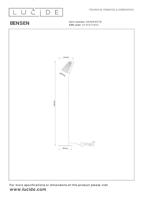 Lucide BENSEN - Vloerlamp - 1xE14 - Naturel - thumbnail