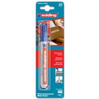 Edding Permanentmarker 4-3000-1-1003 Permanent marker Blauw Watervast: Ja - thumbnail