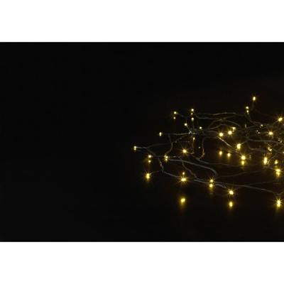 Sygonix SY-4722052 Clusterlichtketting Binnen/buiten werkt op het lichtnet Aantal lampen 120 LED Warmwit Verlichte lengte: 17.85 m