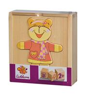 Eichhorn houten puzzel beer 20 stuks - thumbnail