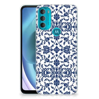 Motorola Moto G71 5G | TPU Case | Flower Blue
