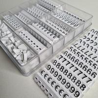 Prijscassette Etalage 10mm wit/zwart - thumbnail