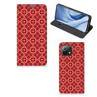 Xiaomi 11 Lite NE 5G | Mi 11 Lite | Hoesje met Magneet | Batik Rood - thumbnail