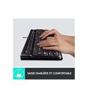 Toetsenbord Logitech Desktop MK120 Zwart Frans AZERTY AZERTY - thumbnail