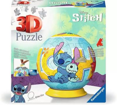 Ravensburger Disney Stitch 3D-puzzelbal - 72 stukjes - thumbnail