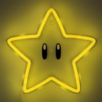 Super Mario LED Wall Lamp Light Super Star Neon - thumbnail