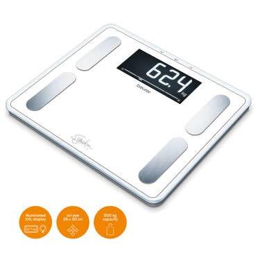 Beurer BF 410 Signature Line 73573 Analyse-personenweegschaal Digitaal Weegbereik (max.): 200 kg Wit Beurer BF 410 Signature Line 73573 Analyse-personenweegschaal Digitaal Weegbereik (max.): 200 kg Wit