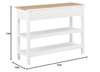 Dressoir 110x35x80 cm MDF wit - thumbnail