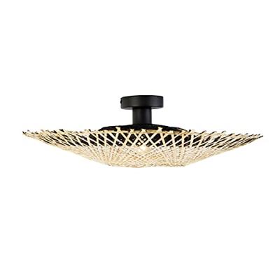QAZQA Oosterse plafondlamp bamboe 50 cm - Rina