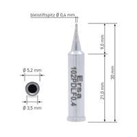 Ersa 102 PD LF 04 Soldeerpunt Potloodvorm, Ersadur Grootte soldeerpunt 0.4 mm Inhoud: 1 stuk(s) - thumbnail