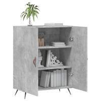 Dressoir 69,5x34x90 cm bewerkt hout betongrijs - thumbnail