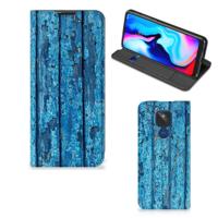 Motorola Moto G9 Play Book | Wallet Case | Wood Blue - thumbnail