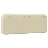 Hoofdbordkussen 140 cm stof crmekleurig - thumbnail