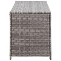 Tuinbox 120x50x60 cm poly rattan grijs - thumbnail
