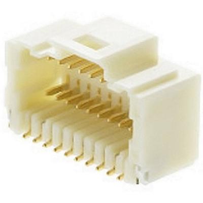 Molex 5015712007 Male header, inbouw (standaard) Totaal aantal polen: 20 Rastermaat: 1 mm Inhoud: 1 stuk(s) Tape on Full reel