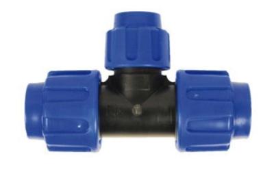 Kirchhoff PP verloopstuk T-stuk, 32 mm x 25 mm x 32 mm, klemkoppeling voor HDPE - 984844517