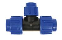 Kirchhoff PP verloopstuk T-stuk, 32 mm x 25 mm x 32 mm, klemkoppeling voor HDPE - 984844517 - thumbnail