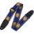 Levys Leathers MPJG-SUN-BLU geweven gitaarband met print - blauw met zon - thumbnail
