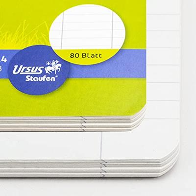 Ursus Classic 608570010 Collegeblok Groen DIN A4 Gelinieerd Aantal paginas: 80