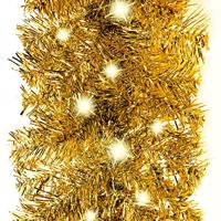 Kerstslinger met LED-lampjes 20 m goudkleurig - thumbnail