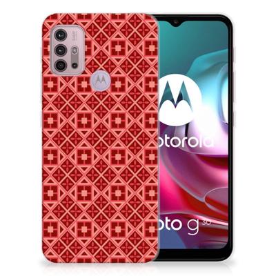 Motorola Moto G30 | G10 | TPU bumper | Batik Rood
