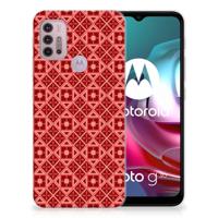 Motorola Moto G30 | G10 | TPU bumper | Batik Rood - thumbnail