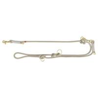 TRIXIE HONDENRIEM SOFT ROPE VERSTELBAAR GRIJS / LICHTGRIJS 200X1,3 CM - thumbnail