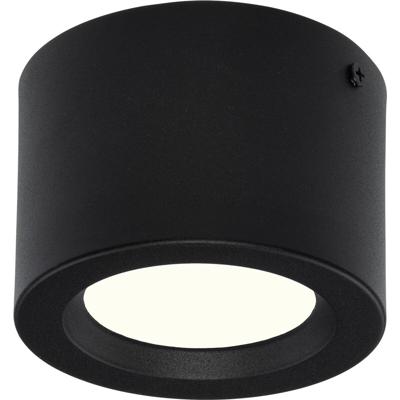 LED Downlight - Opbouw Rond Hoog 5W - Natuurlijk Wit 4200K - Mat Zwart Aluminium - Ø105mm
