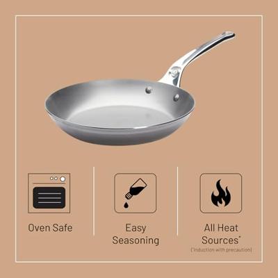 De Buyer Koekenpan Mineral B Pro - ø 24 cm - zonder anti-aanbaklaag