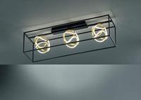 Fischer & Honsel Design plafondlampGesa zwart met goud - 20556 - thumbnail